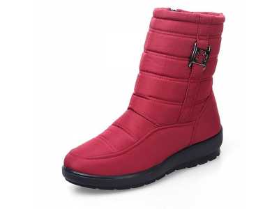 Waterproof Flexible Woman Boots High Quality Ankle Boots Warm Fur Inside Snow Boots Winter Shoes Woman