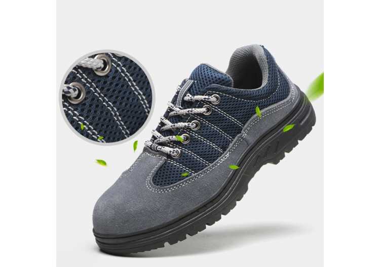 Anti slip Mens Sneakers Breathable Indestructible Safety Work Shoes Men Fitness Running Shoes Durable Comfort Footwear