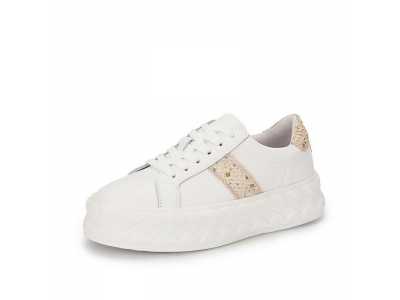 Women White Sneakers Flat Platform Shoes 2021 Fashion Thick bottom Casual Round toe student Sneakers Ladies