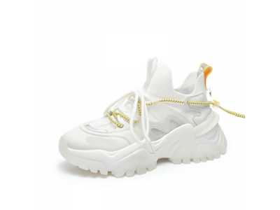 Women knit Sneakers Flat Platform Shoes 2021 Summer FashionThick bottom Casual High top Ladies Sneakers