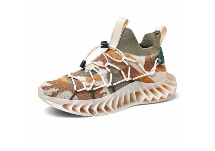 Casual Breathable Mesh Blade Male Sneakers Hollowing Shock Absorbant Men Sports Shoes Trendy Height Increasing Athletic Footwear