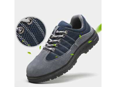 Anti slip Mens Sneakers Breathable Indestructible Safety Work Shoes Men Fitness Running Shoes Durable Comfort Footwear