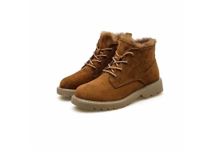 Shoes Woman Boots Short Boots Thick With Wind Plush Women Ankle Boots Heels Dames Enkellaarsjes Botas Para Botas  ABC