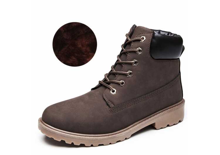 Winter Boots Women Shoes Women Lace up Winter Ankle Boots Casual Shoes Woman Fashion Solid Flats Sneakers Women Snow Boots